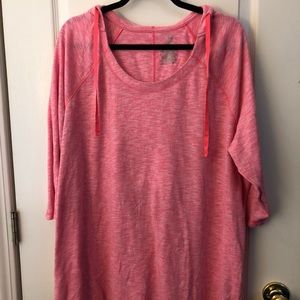 Work out thin sweater 3x pink